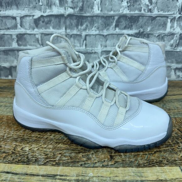 Nike Air Jordan 11 Retro GS Silver White Anniversary 378038-101 Youth Size 4.5Y - Picture 2 of 10
